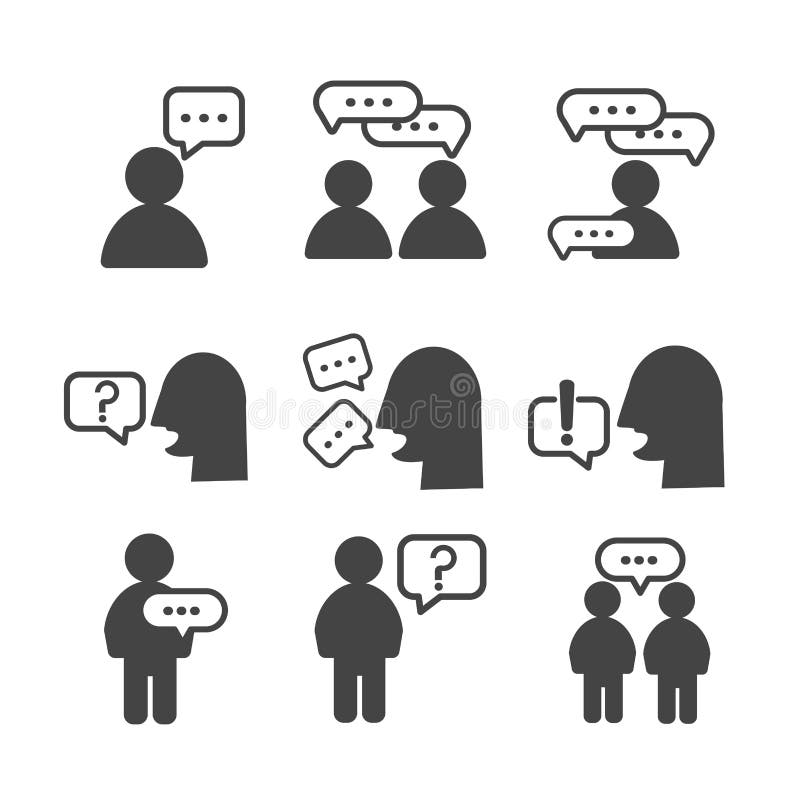 Pictograme grup de persoane izolate pe fond alb royalty free illustration