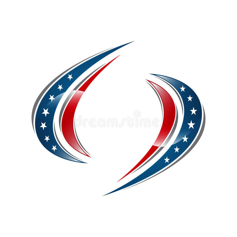 Pictograme vectoriale ale proiectării siglei americane vector illustration
