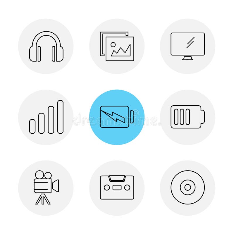Pictogramele pentru camere multimedia pe internet în infraroșu. Proiectorul de tip creator de tip creator de tip PC-uri pentru imagini multimedia de pe internet în infraroșu și tehnologie TV pentru microfoane pe suport de rețea pe internet, iconițele de tip creație pentru imagini vectoriale vectoriale, ilustrația vectorială EPS 10 este cea mai bună pentru interfața de utilizator pentru design-ul aplicațiilor WEB pentru imprimare și pentru imagini cu straturi bine compuse pentru ușurința utilizatorului.
