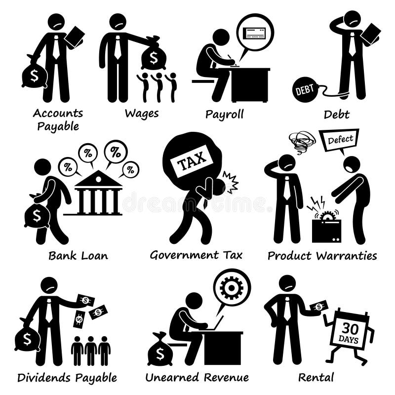 Pictogramme Clipart de responsabilité commerciale de société illustration de vecteur Pictogramme Clipart de responsabilité commerciale de société illustration de vecteur