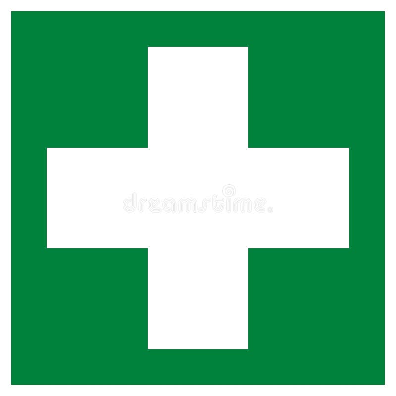 Pictogramme de symbole de premiers secours illustration libre de droits Pictogramme de symbole de premiers secours illustration libre de droits