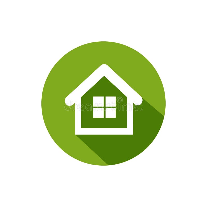 Pictogramă casă verde vector illustration
