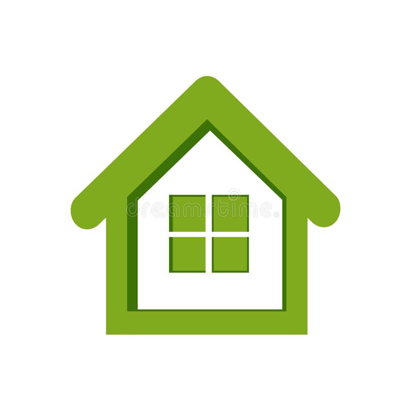 Pictogramă casă verde royalty free illustration