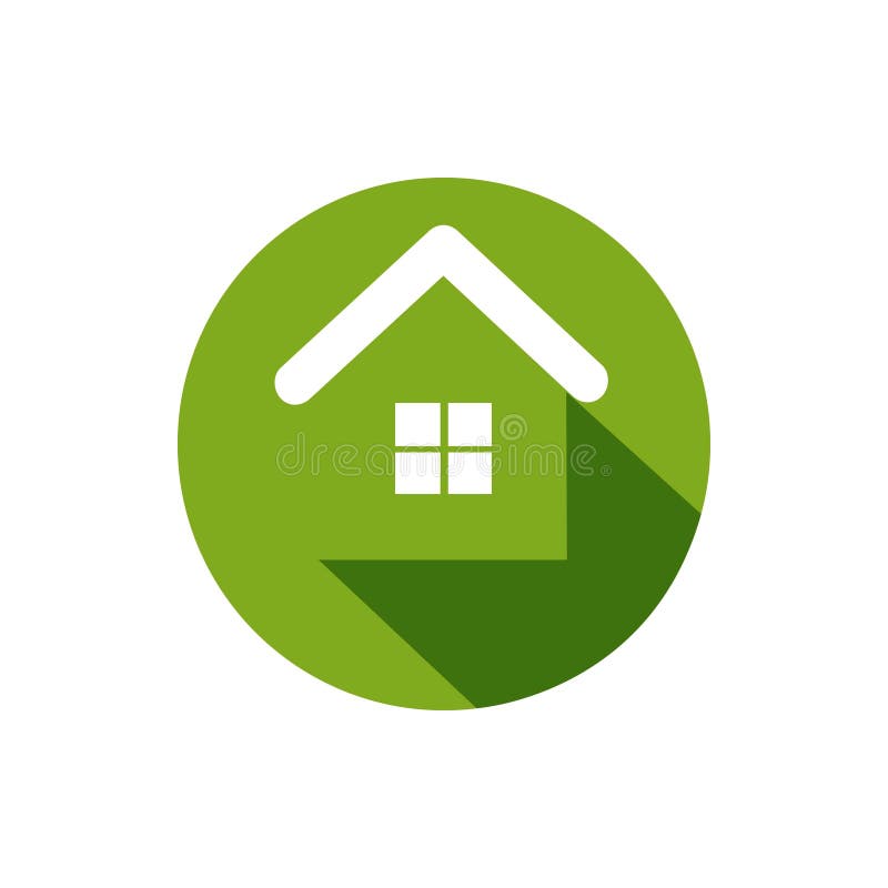 Pictogramă casă verde stock illustration