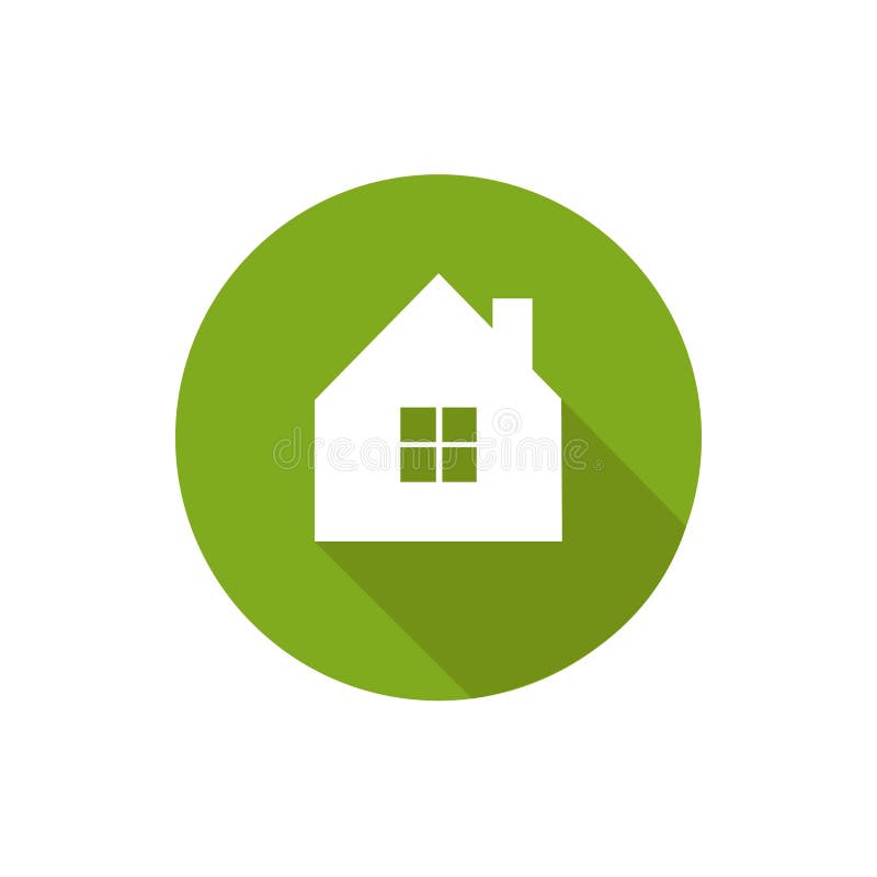 Pictogramă casă verde vector illustration