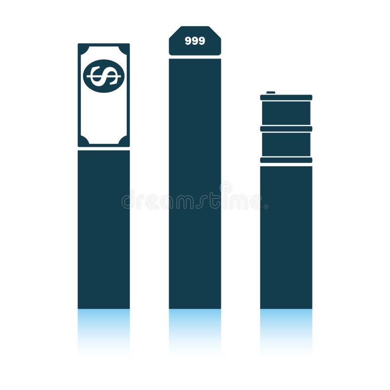 Pictogramă concept dolar petrol și aur royalty free illustration