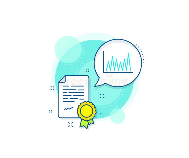 Pictogramă diagramă linie. indicator pentru grafic financiar. vector vector illustration