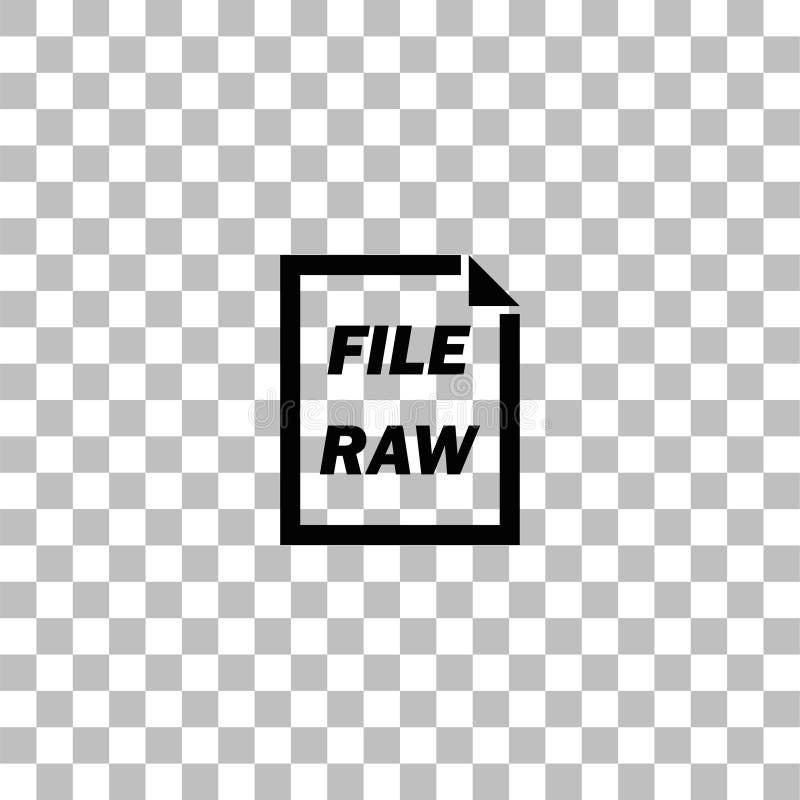 Pictogramă fișier brut plat vector illustration