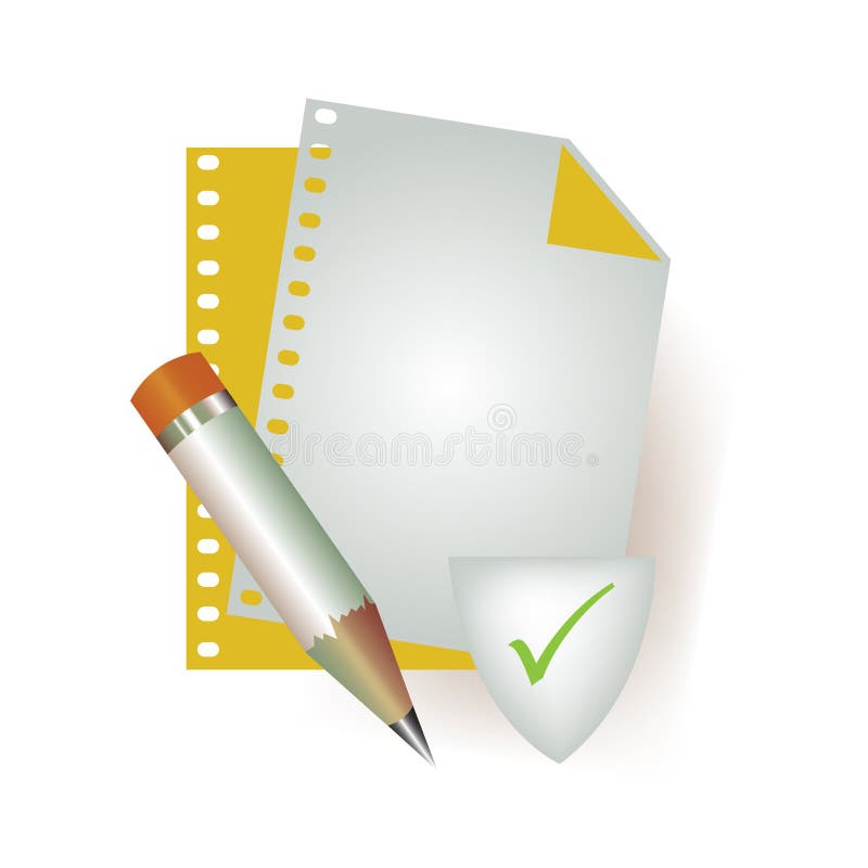 Pictogramă fișier corectă vector illustration