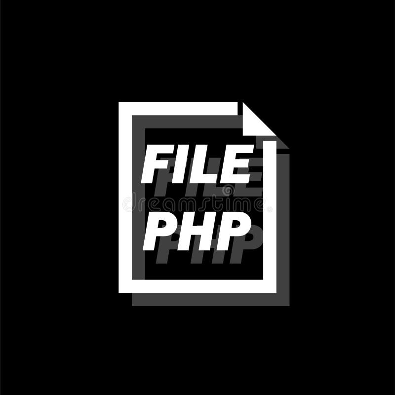 Pictogramă fișier PHP plat royalty free illustration
