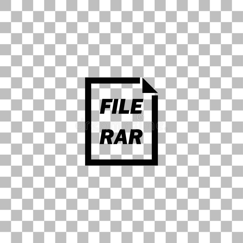 Pictogramă fișier rar plat vector illustration