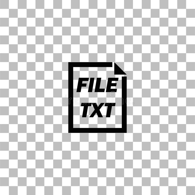 Pictogramă fișier TXT plat vector illustration