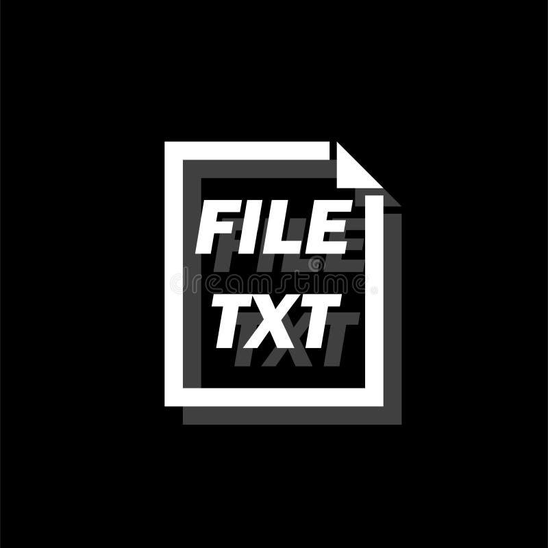 Pictogramă fișier TXT plat royalty free illustration