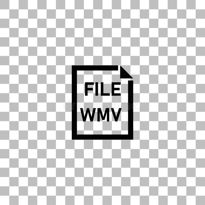 Pictogramă fișier WMV plat royalty free illustration