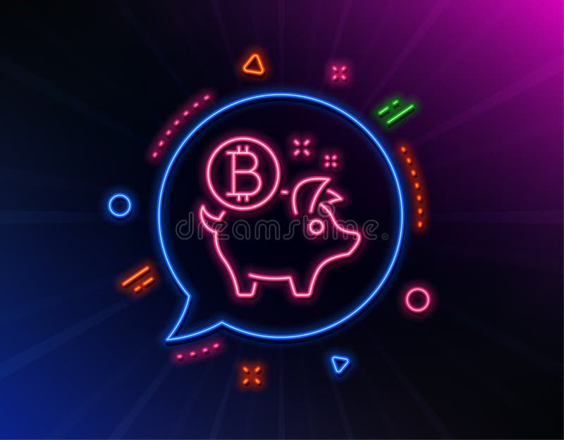 Pictogramă linie bitcoin. simbol monedă criptomonedă. vector illustration