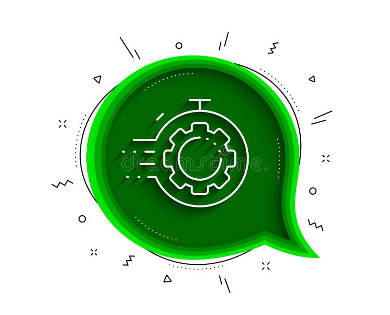 Pictogramă linie cronometru seo. setări indicator cogrodă. gestionarea traficului. vector stock illustration