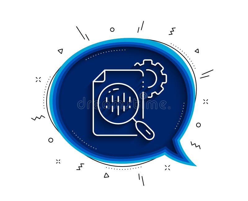 Pictogramă linie de statistică seo. setări indicator cogrodă. gestionarea traficului. vector royalty free illustration