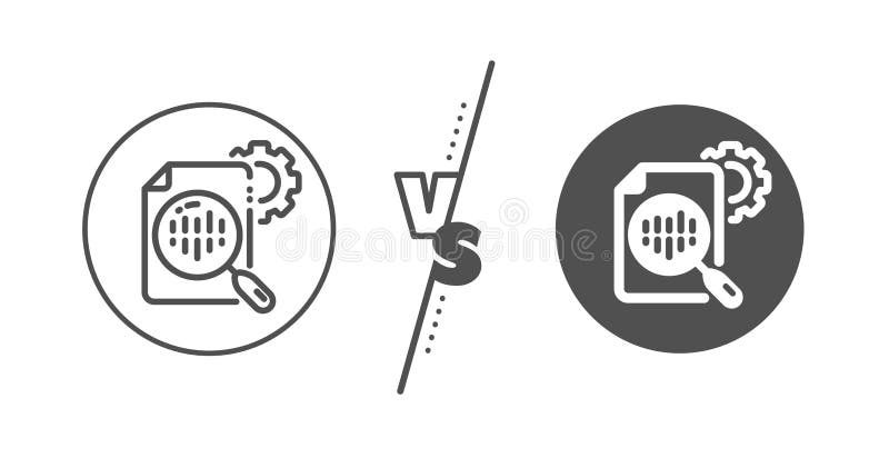 Pictogramă linie de statistică seo. setări indicator cogrodă. gestionarea traficului. vector royalty free illustration