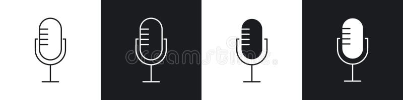 Pictogramă microfon vector illustration