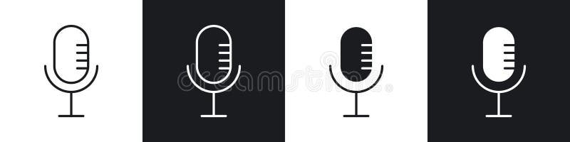 Pictogramă microfon vector illustration