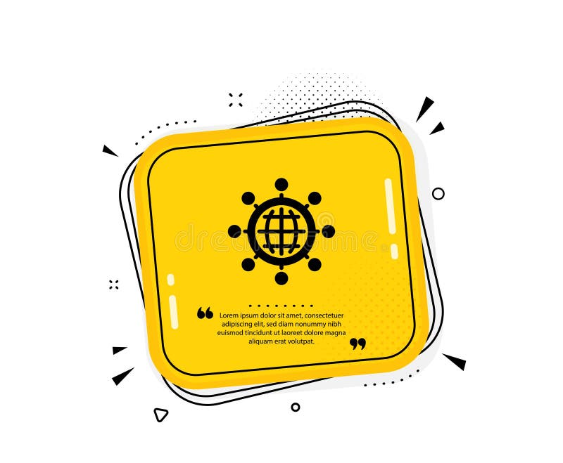 Pictogramă rețea de business. muncă internațională. vector stock illustration
