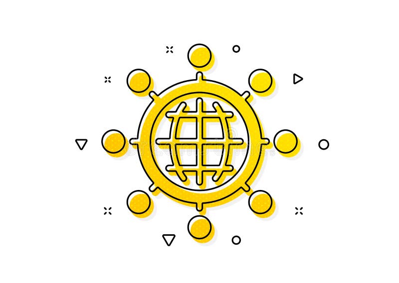 Pictogramă rețea de business. muncă internațională. vector stock illustration