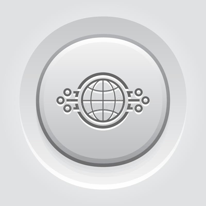 Pictogramă rețea globală. vector illustration