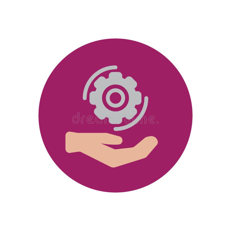 Pictogramă suport pentru ruletă. imagini circulare cu siglă vectorială cu panouri colorate rotunde. vector illustration