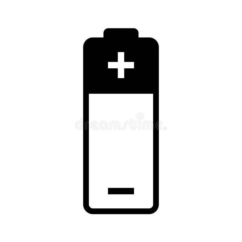 Pictogramă vector baterie royalty free illustration