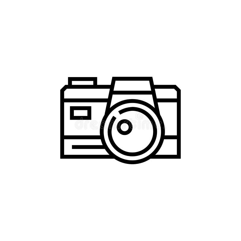 Pictogramă vector cameră digitală. stil schiță pictogramă componentă computer. utilizare perfectă pentru site-ul web de prezentare vector illustration