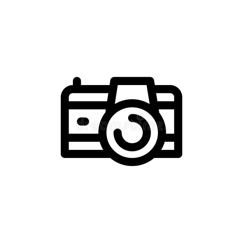 Pictogramă vector cameră digitală. stil schiță pictogramă componentă computer. utilizare perfectă pentru site-ul web de prezentare vector illustration