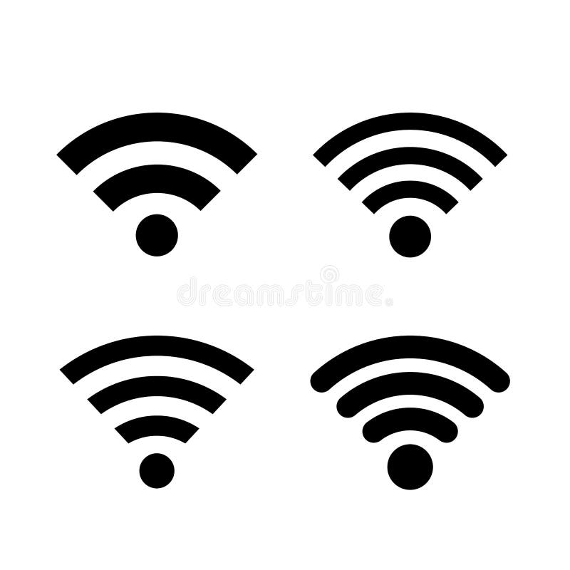 Pictogramă vectorial semnal wifi vector illustration
