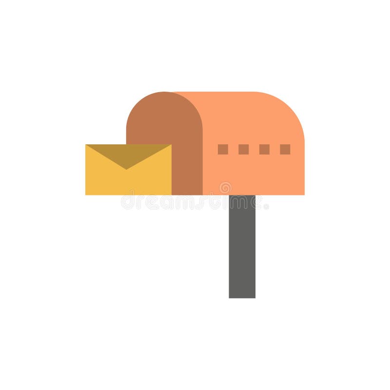Pictopictopictogramă pentru caseta poștală de e-mail de tip cutie poștală poștală pentru poștă poștală cu format plat. șablon indi royalty free illustration
