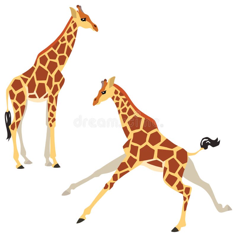 running giraffe clipart jpg