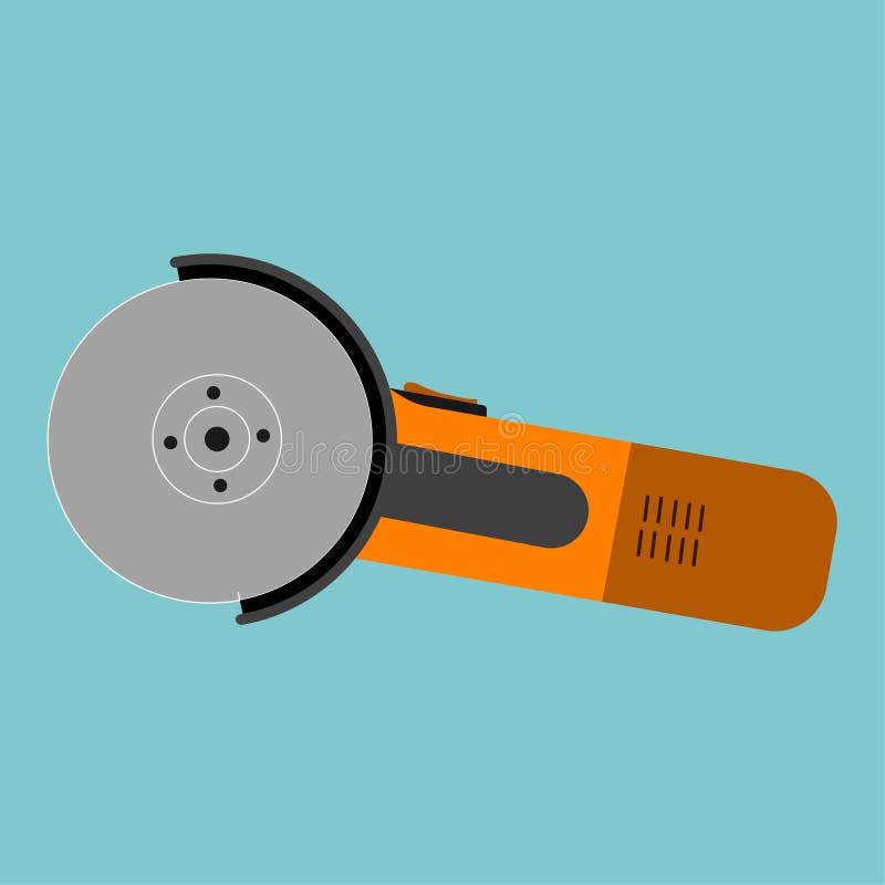 Angle grinder vector illustration