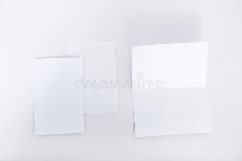 Picture of Blank White Greetings Card Stock Photo - Image of catalogue ...