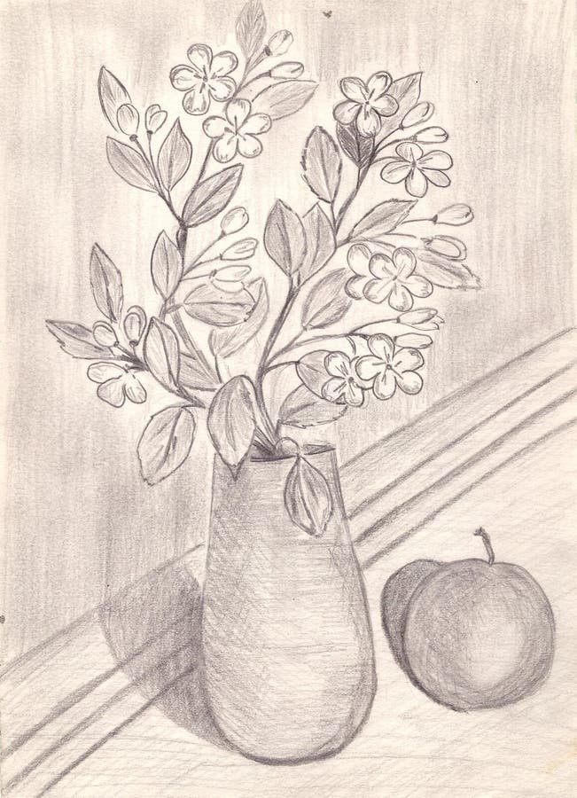 Featured image of post Flower Vase Drawing Shading / Continuous line art drawing of minimal flower hand drawn vector illustration single one design.
