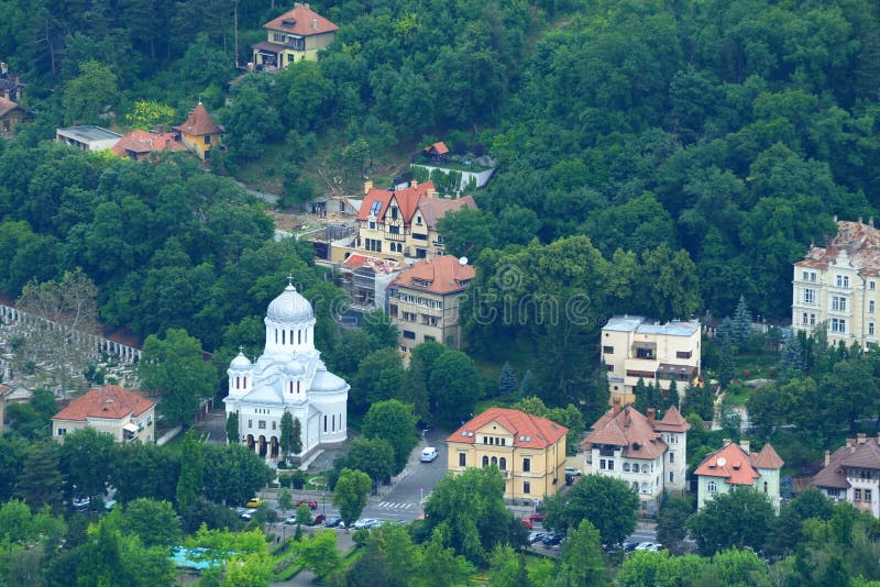 Picture of Cetatea Brasov Romanian Pronunciation: [braËˆÊƒov