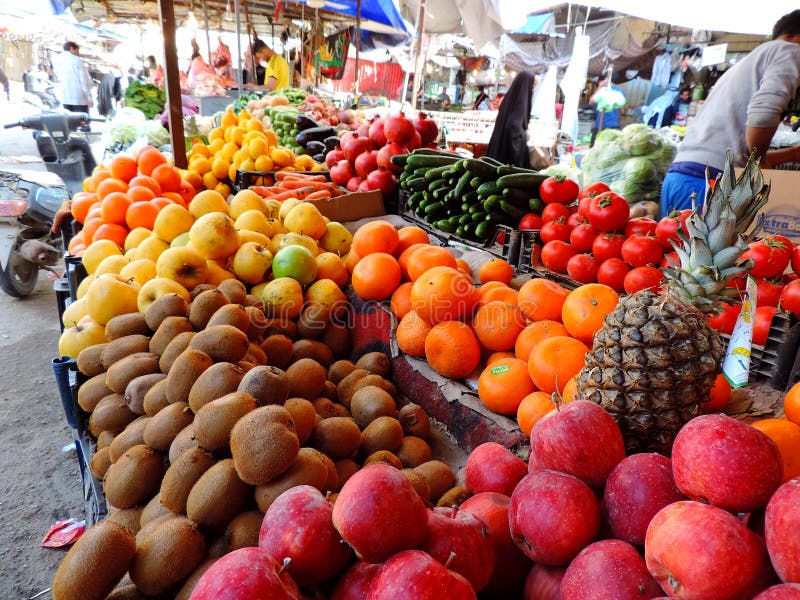 Pomegranate Street Market Iraq Stock Photos - Free & Royalty-Free Stock ...