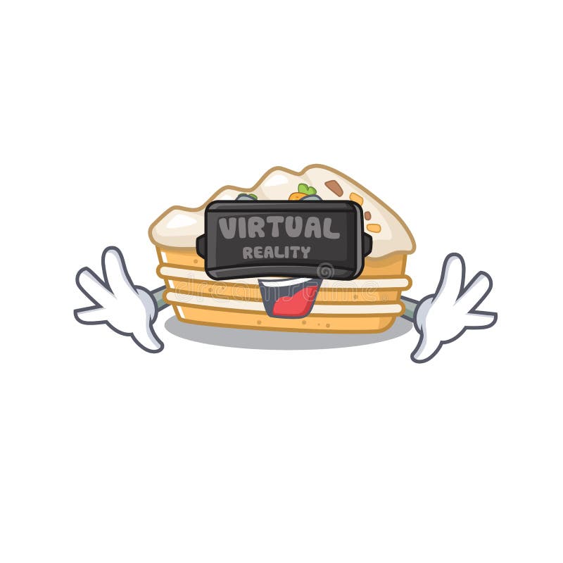 A Picture of Carrot Cake Character Wearing Virtual Reality Headset