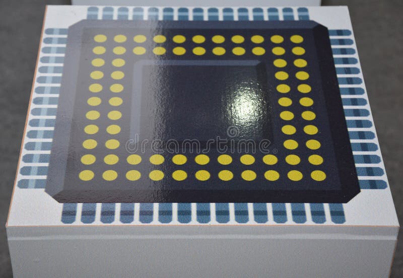 Picture of central processor, central processing unit CPU royalty free stock photos