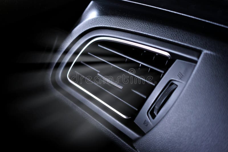 Picture of Cool Breeze from the Air Conditioner in the Car Stock Photo
