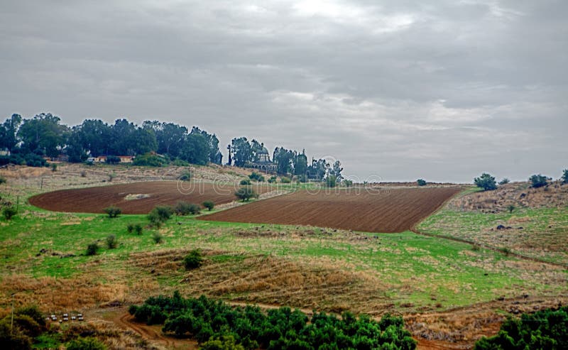 Mount of Beatitudes countryside, Lake Galilee