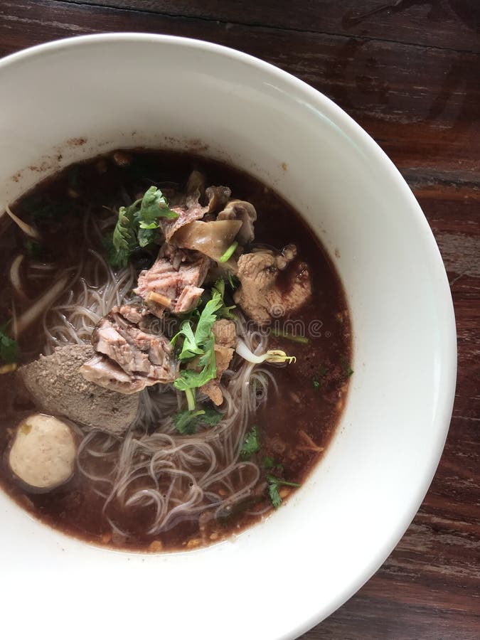 A Picture of a Cup of Thai Noodle Stock Image - Image of cuisine, thai ...