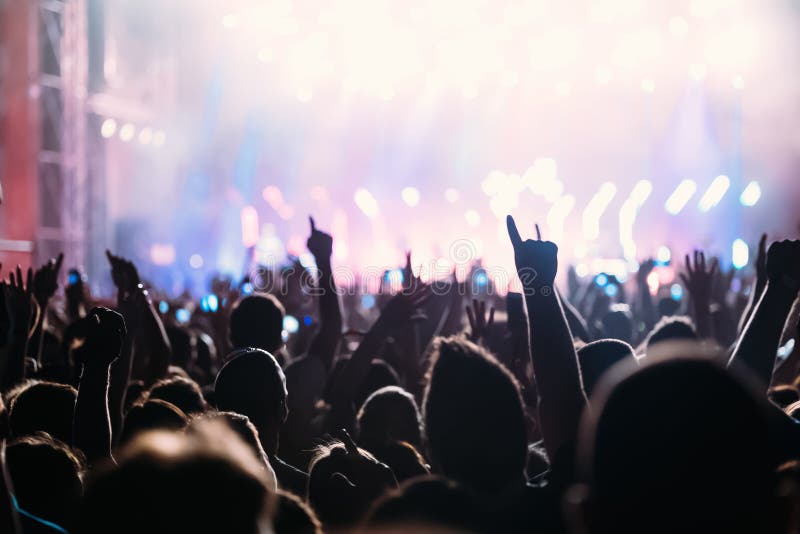 Picture Of Dancing Crowd At Music Festival Editorial Image Image Of