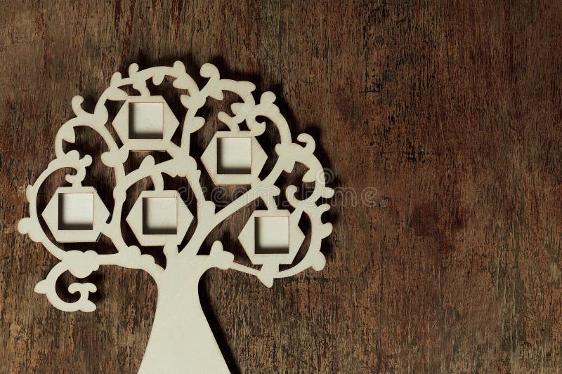 Picture Frame on a Wooden Board. Stock Photo Image of blank, object