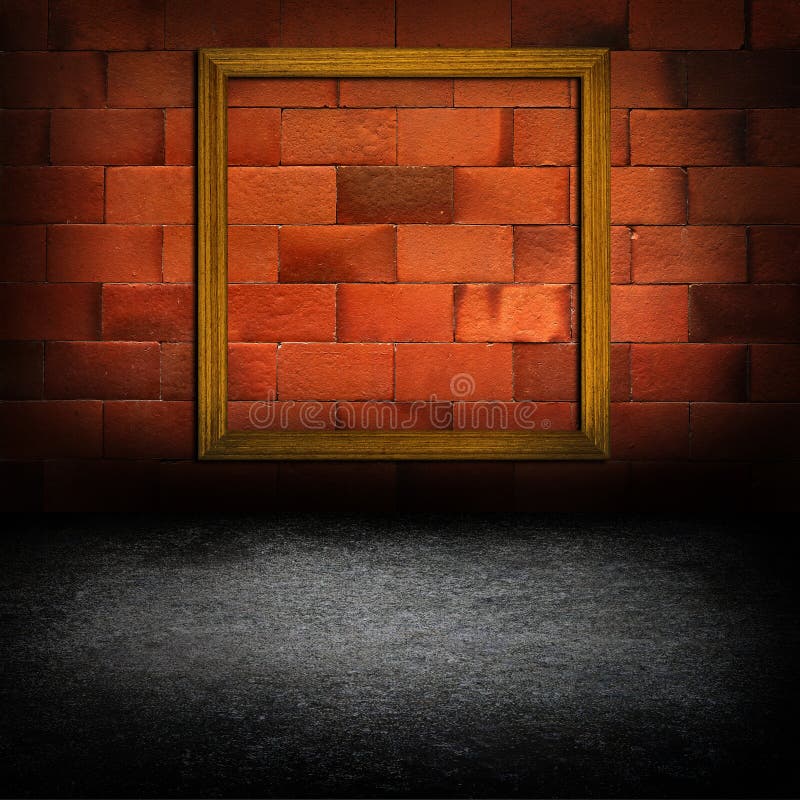 Picture Frames on Concrete Wall Stock Image Image of antique, elegant