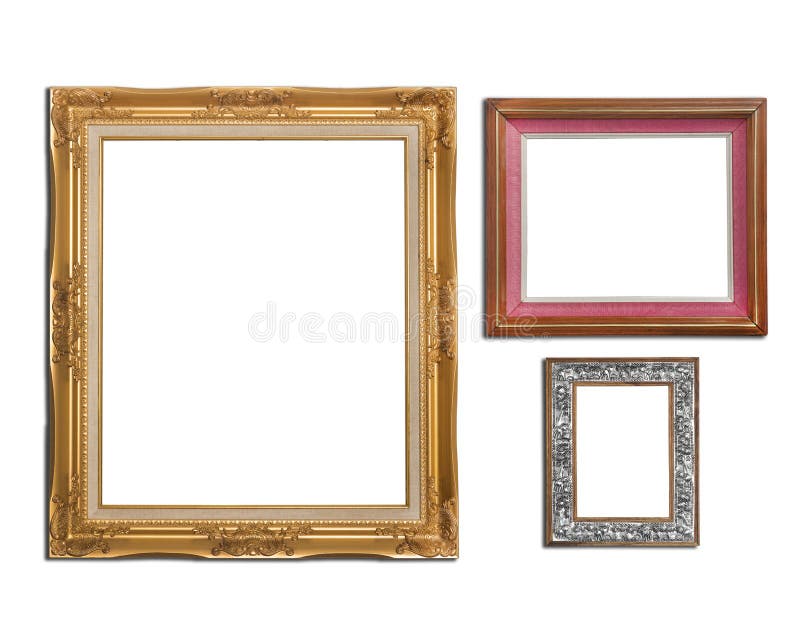 Picture frames group stock image. Image of isolated, arts 37561759