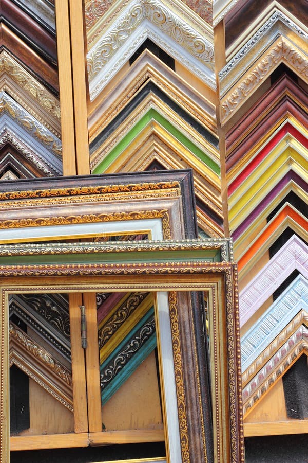 Picture Frames and Moldings Stock Image Image of moldings, colorful