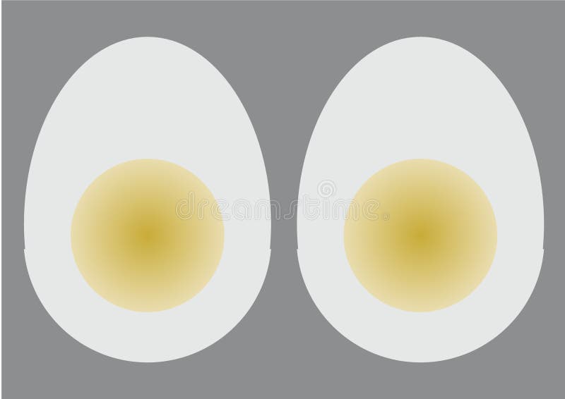 Hard Boiled Egg Cut In Half transparent PNG - StickPNG